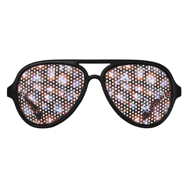 Kastanien Partybrille (Vorderseite)