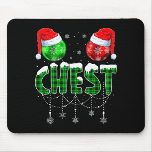 Kastanien passende Familie lustige Kastanien Weihn Mousepad