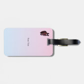 Kastanien-Pferd mit weißem Stern Gepäckanhänger (Rückseite horizontal)