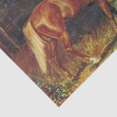 Kastanien-Pferd Seidenpapier (Ausschnitt)