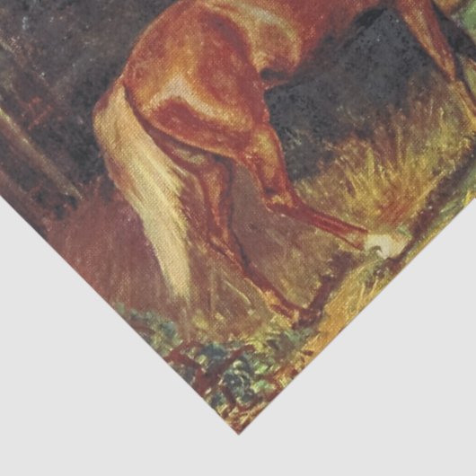 Kastanien-Pferd Seidenpapier (Ausschnitt)