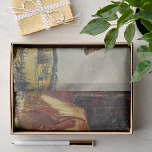 Kastanien-Pferd Seidenpapier (Geschenk)