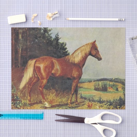 Kastanien-Pferd Seidenpapier (Handwerk)