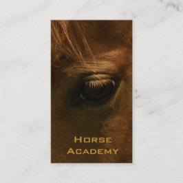 Kastanien-Pferdeauge Visitenkarte