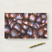 Kastanien Post-it Klebezettel (Auf Schreibtisch)