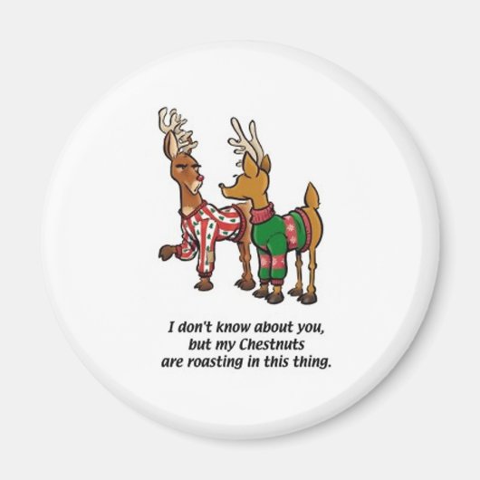 Kastanien Rösten Magnet (Vorne)