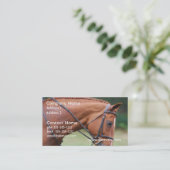 Kastanien-Show-PferdeVisitenkarten Visitenkarte (Stehend Vorderseite)