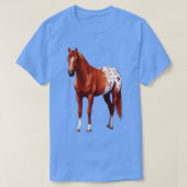 Kastanien Sorrel Quarter Horse Appaloosa Stallion T-Shirt (Design vorne)