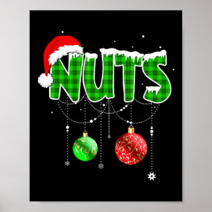 Kastanien-Spaß-Matching-Kastanien-Weihnachts-Paar Poster