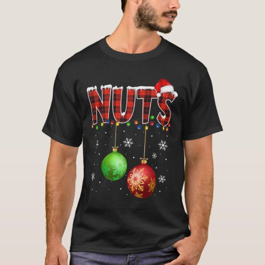 Kastanien Spaß Matching Paare Weihnachtsleuchten N T-Shirt (Vorderseite)