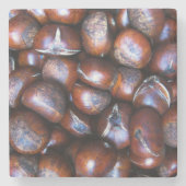 Kastanien Steinuntersetzer (Vorderseite)