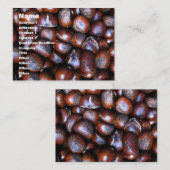 Kastanien Visitenkarte (Vorne/Hinten)