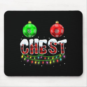 Kastanien-Weihnachten Lustige passende Paar-Kastan Mousepad