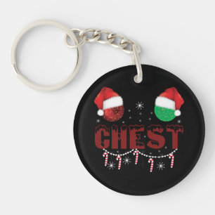 Kastanien-Weihnachten-Matching-Weihnachts-Paare Schlüsselanhänger