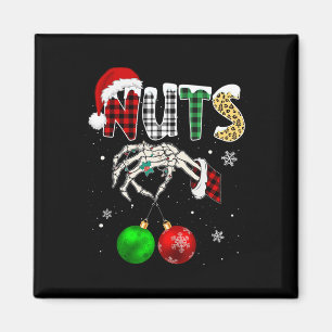 Kastanien Weihnachts-Brust Nuts Xmas Couple Matchi Magnet
