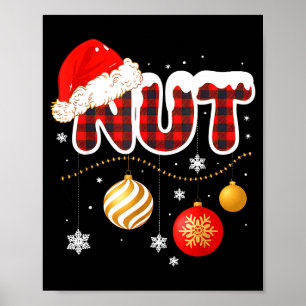 Kastanien Weihnachts-Matching-Paar Kastanien Poster