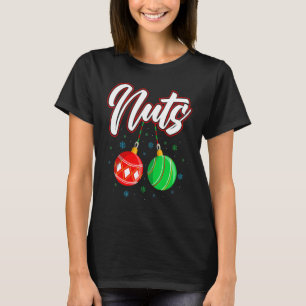 Kastanien-Weihnachts-T-Shirt Lustiges passendes Pa T-Shirt