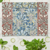 Kastanienbaum,Blätter,Botanischer Jugendstil Geschirrtuch (Gefaltet)