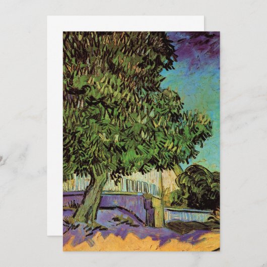 Kastanienbaum in Blossom von Vincent van Gogh (Vorne/Hinten)