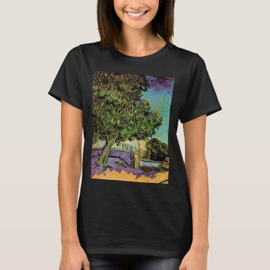 Kastanienbaum in Blossom von Vincent van Gogh T-Shirt (Vorderseite)