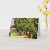 Kastanienbäume in Blossom von Vincent van Gogh Karte (Gelbe Blume)