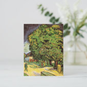 Kastanienbäume in Blossom von Vincent van Gogh Postkarte (Stehend Vorderseite)
