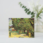 Kastanienbäume in Blossom von Vincent van Gogh Postkarte (Stehend Vorderseite)