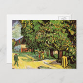 Kastanienbäume in Blossom von Vincent van Gogh Postkarte (Vorne/Hinten)