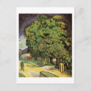 Kastanienbäume in Blüte, Vincent van Gogh Postkarte