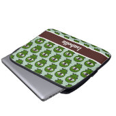 Kastanienbrauen Laptopschutzhülle (Vorne Knopf)