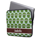 Kastanienbrauen Laptopschutzhülle (Vorderseite Links)