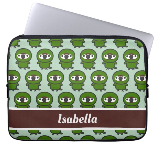 Kastanienbrauen Laptopschutzhülle (Vorderseite)