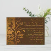 Kastanienbraun/Gold/Grün wirbeln Einladung zur Hoc (Stehend Vorderseite)
