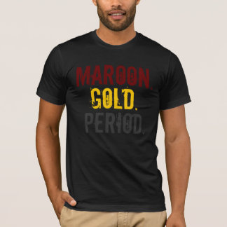 Kastanienbraun. Gold. Zeitraum. Angepasster T - T-Shirt