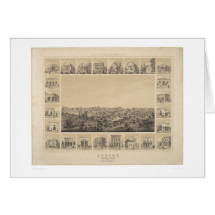 Kastanienbraun, panoramische Karte Kaliforniens