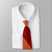 Kastanienbraun und gebrannte Orange Krawatte (Gebunden)