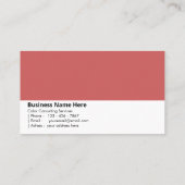 Kastanienbraun | "Wärme des Waldes" Visitenkarte (Rückseite)