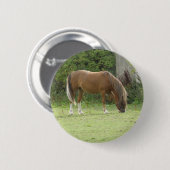 Kastanienbraun - Weideknopf Button (Vorne & Hinten)