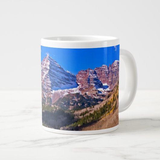 Kastanienbraune Bell Jumbo-Tasse (Vorderseite Rechts)