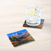 Kastanienbraune Bell Rechteckiger Pappuntersetzer (Vor Ort)