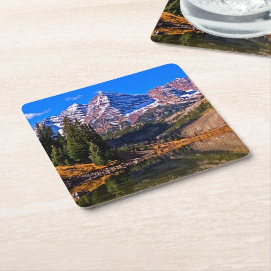 Kastanienbraune Bell Rechteckiger Pappuntersetzer (angewinkelt)