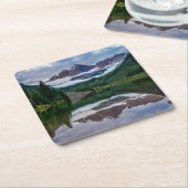 Kastanienbraune Bell Rechteckiger Pappuntersetzer (angewinkelt)