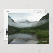 Kastanienbraune Bell-Reihe #2, Wolken-Reflexion Postkarte (Vorne/Hinten)