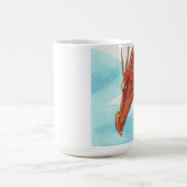 Kastanienbraune Drache-Tasse Kaffeetasse (Mittel)