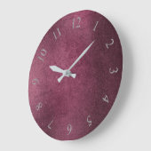 Kastanienbraune graue römische Zahlen Große Wanduhr (Winkel)