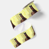 Kastanienbraune Pferdeschatten, Satinband (Rückseite)