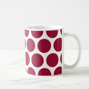Kastanienbraune Retro bunte moderne Tupfen Kaffeetasse