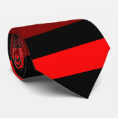 Kastanienbraune, rote und schwarze horizontale krawatte (Gerollt)