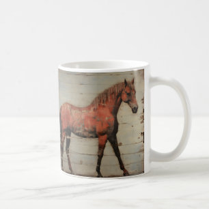 Kastanienbraune Stute, rustikal, Landhausstil, sha Kaffeetasse