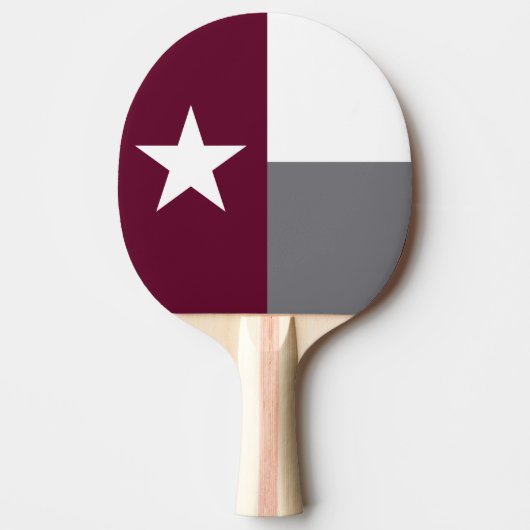 Kastanienbraune Texas-Flagge Tischtennis Schläger (Vorderseite)